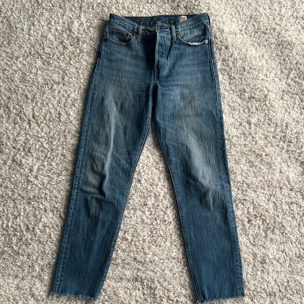 Levi's Light Blue Denim Jeans -white oak cone denim